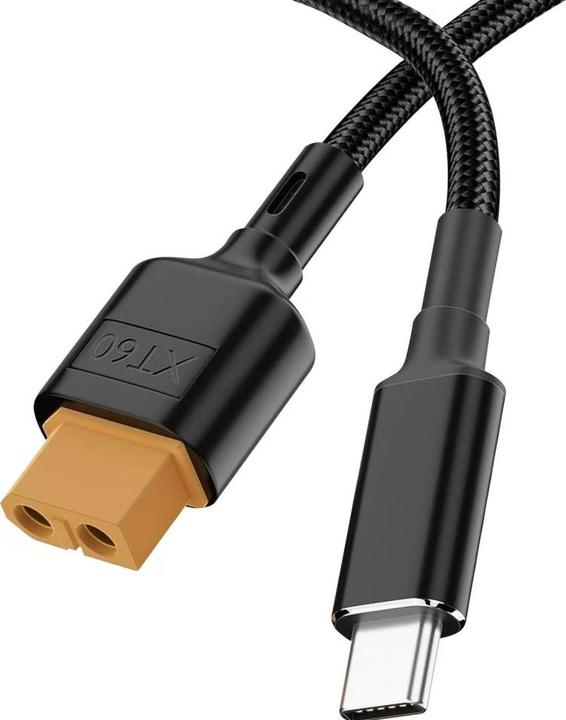 Actual product image PowerGuard XT60 USB-C PD Fast Charge 0.5m 100W 5-20V 5A (100 W)