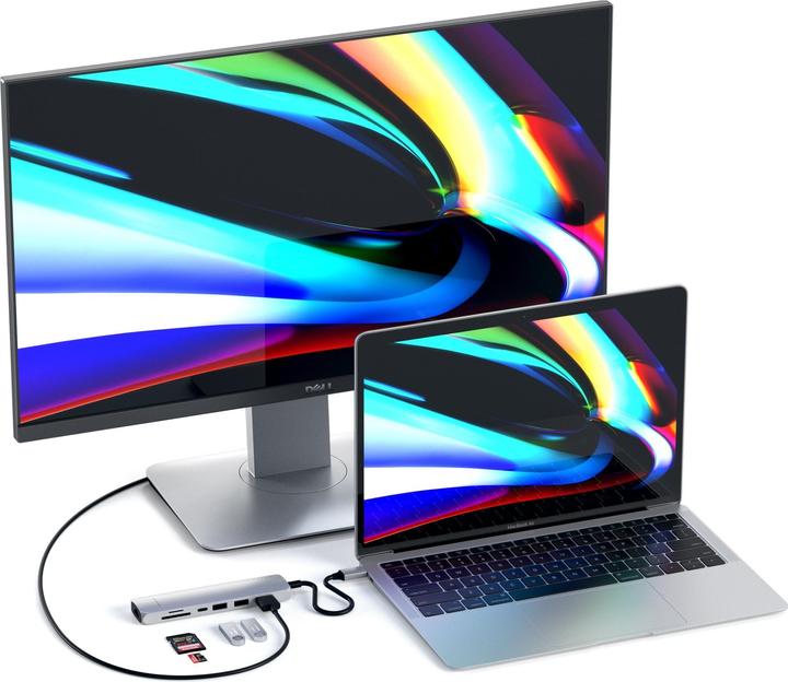 Actual product image Satechi USB-C Slim Multi-port (USB-C, 7 Ports)
