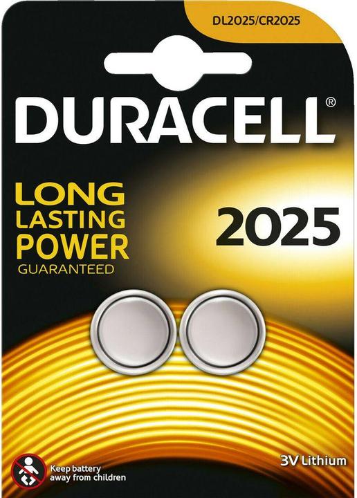 Image du produit Duracell Lithium CR2025 (2 pcs, CR2025, 165 mAh)