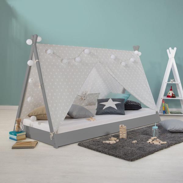 Image du produit Homestyle4u TIPI Lit d'enfant (90 x 200 cm)