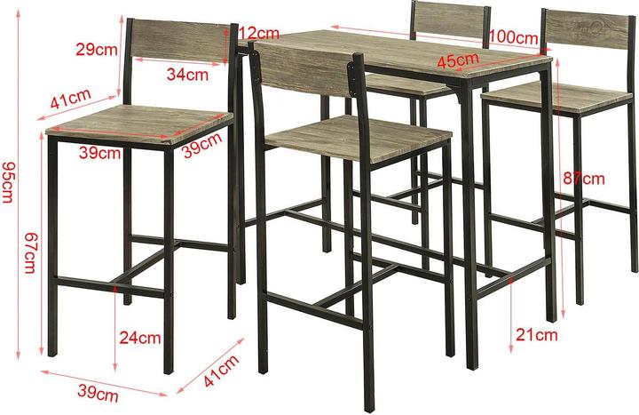 Produktbild SoBuy OGT14-N (100 x 87 x 45 cm)