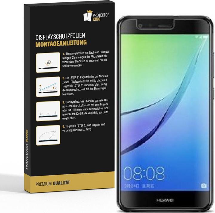 Produktbild Protectorking 4x Panzerfolie Anti-Shock HD Klar (4 Stück, Huawei Nova Lite)