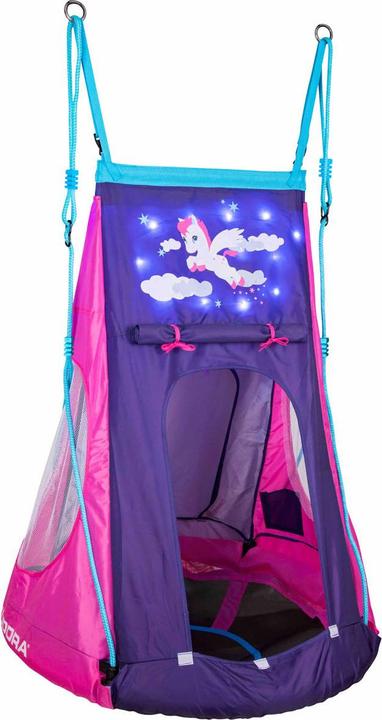 Produktbild Hudora Nest Schaukel Pony mit Zelt LED