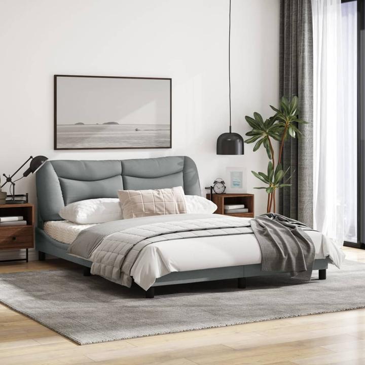 Image du produit VidaXL Cadre de lit avec tissu LED (160 x 200 cm)