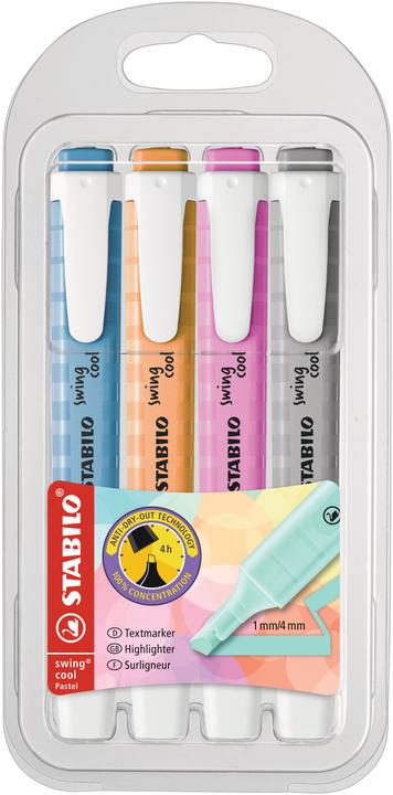 Actual product image STABILO swing cool Pastel highlighter (Pastel, 4 mm, 4 x)