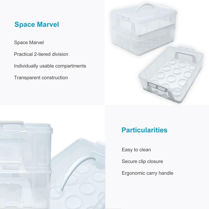 Actual product image Intirilife Kuchen Cupcake Transportbox