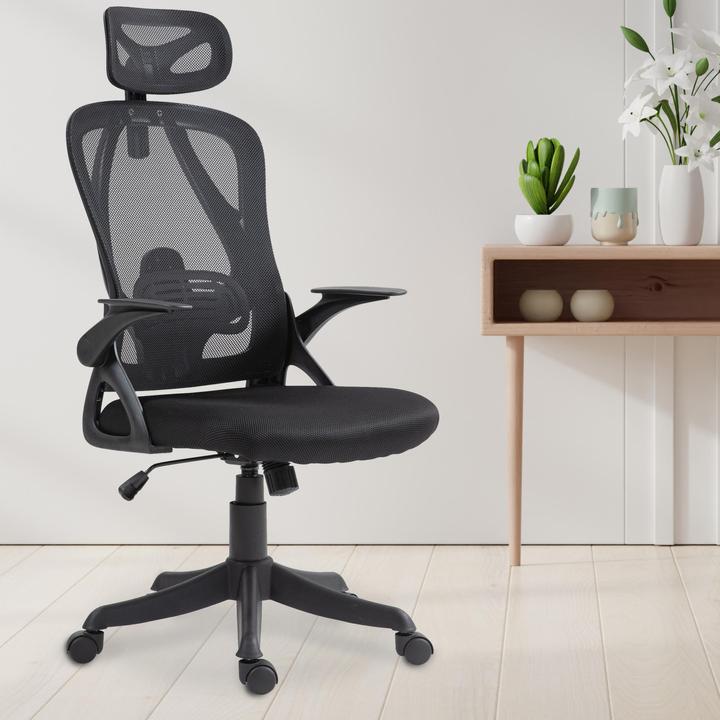 Produktbild CLP Bürostuhl Taos Ergonomischer Schreibtischstuhl mit Kopfstütze