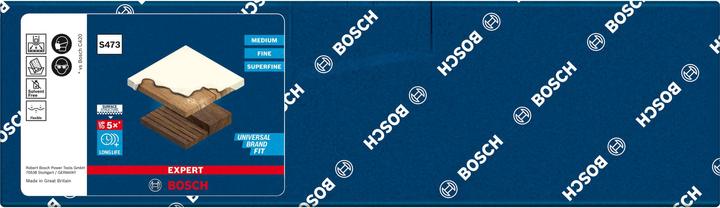 Produktbild Bosch Professional Zubehör EXPERT S473 Standard Pad, 98 x 120 x 13 mm, superfein (Superfein)