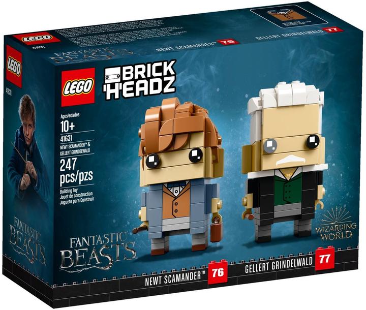 Actual product image LEGO Brickheadz Newt Scamander & Gellert Grindelwald 41631 (41631, LEGO Brickheadz)