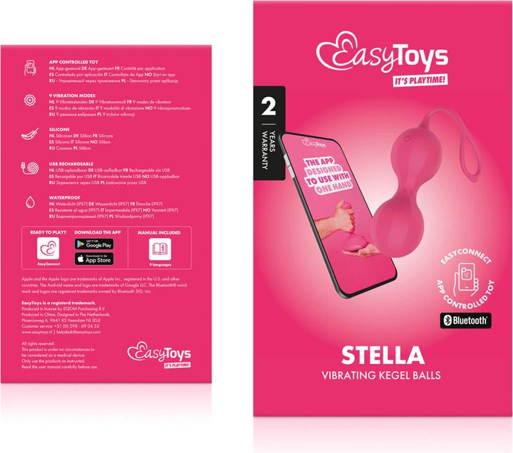 Actual product image Easytoys EasyConnect Appgesteuerte VibrationsKegelbälle