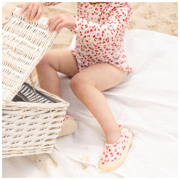 Produktbild Swim Essentials Lycra Badeslippers Old Leopard (26)