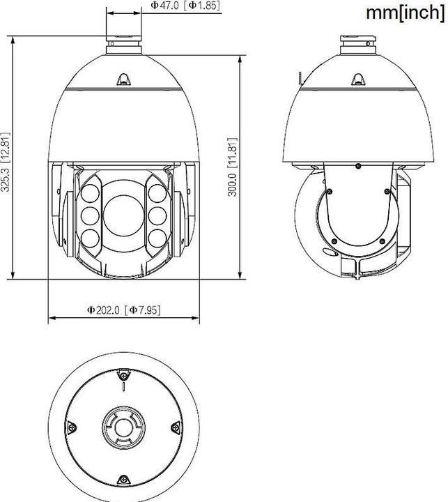 Produktbild Dahua SD6C3432XB-HNR-AGQ-PV IP-Kamera 4MP T/N IR (2560 x 1440 Pixels)