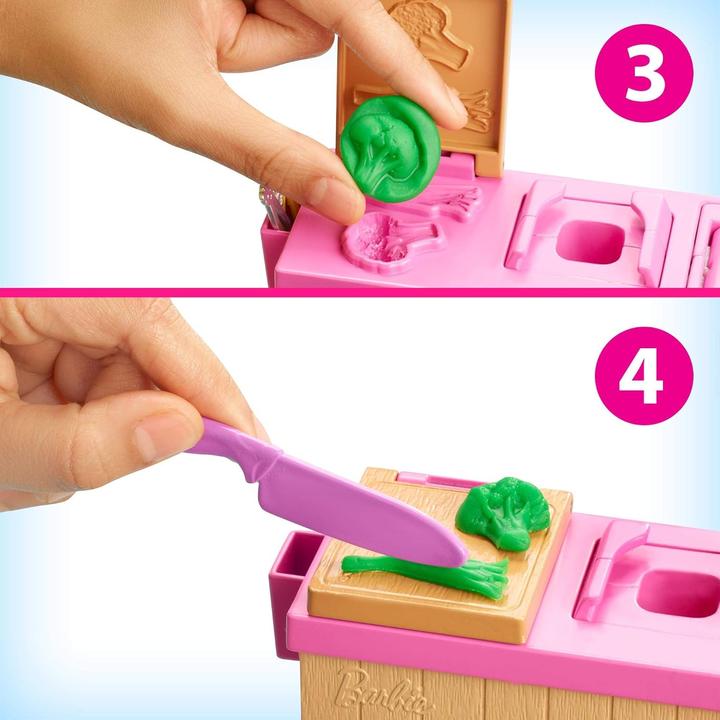 Image du produit Barbie Coffret Atelier Pâtes - Coffret Poupée Mannequin - 4 ans et +