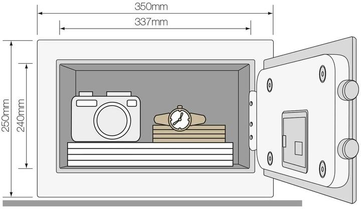 Immagine prodotto Yale Cassaforte da ufficio, 18,6 l (18.60 l)