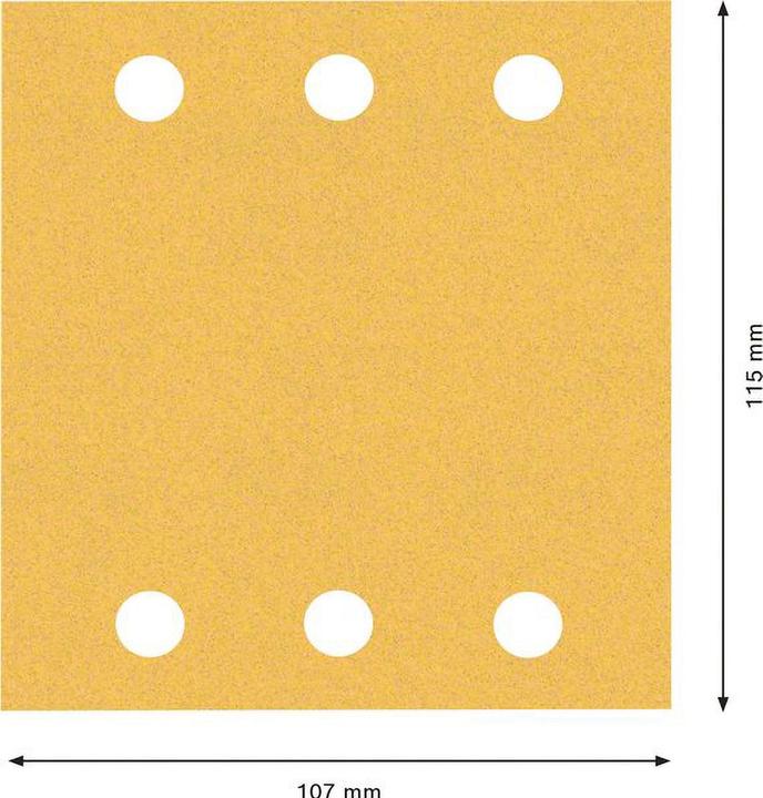 Produktbild Bosch Professional Zubehör EXPERT C470 Schleifpapier, 115 x 107 mm, G 120, 50 Stück (G120)