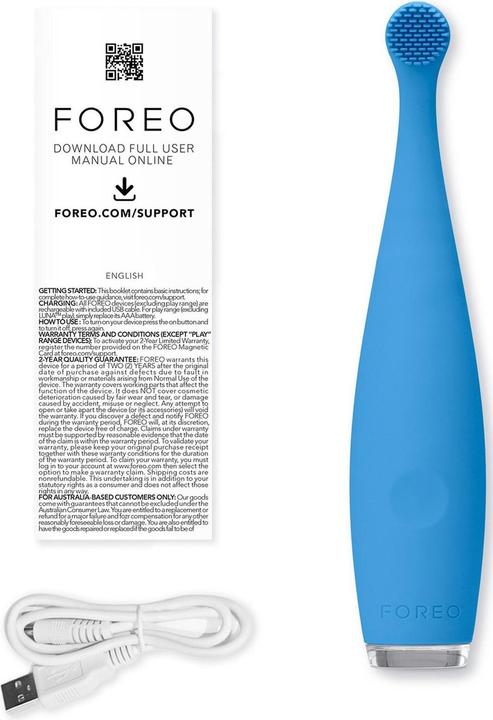 Image du produit Foreo Brosse à dents sonique ISSA Baby Bubble Blue Dino (Brosse à dents sonique)