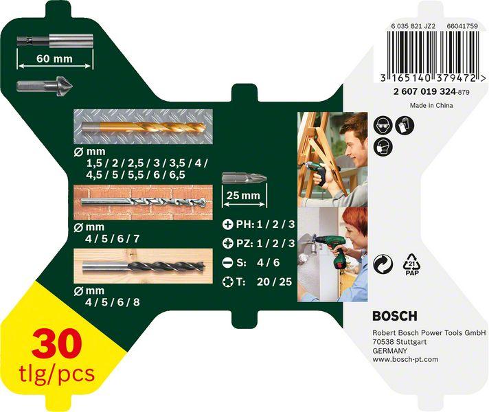 Actual product image Bosch Zubehör X-Line Titanium Drill and Screwdriver Set, 30 pieces (6 mm, 6.5 mm, 7 mm, 8 mm, 3 mm, 3.5 mm, 4 mm, 4.5 mm, 5 mm, 5.5 mm, 1.5 mm, 2 mm, 2.5 mm)