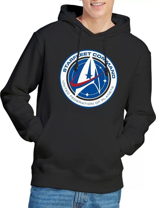 Immagine prodotto Universal Textiles Starfleet Command Felpa con Cappuccio Uomo (S)