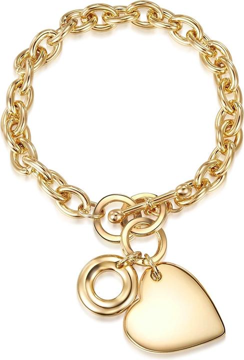 Produktbild Lulu & Jane Damen Herz Metall-Legierung gelbgold - 29357 (18 cm, Metall-Legierung)