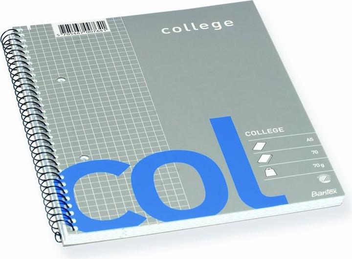 Immagine prodotto Bantex Carta a quadretti, illustrazione, blu, grigia, A5, 70 fogli, semilucida, a quadretti (A5, Quadretti, Copertina rigida)