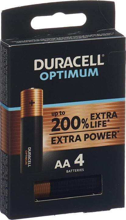 Actual product image Duracell Optimum 4-pack AA batteries (4 pcs., AA)