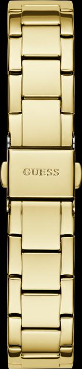 Actual product image Guess P GLD CS W/ CRYS / SUN WHT DL / P GLD BRCT Wristwatch (Watch with gemstone, 30 mm)