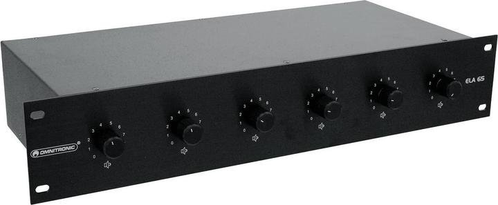 Image du produit Omnitronic Régulateur LS 6 zones ELA sw