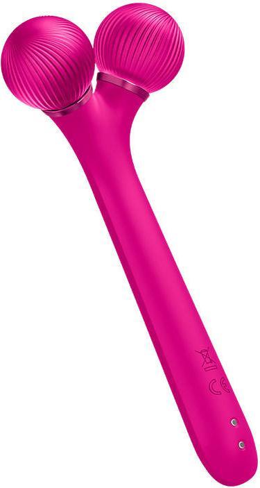 Actual product image Konjac Sponge Roller soniczy do twarzy 4w1 Geske z Aplikacją (magenta)
