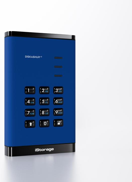Image du produit iStorage diskAshur3 HDD 5TB - Bleu (5 To)