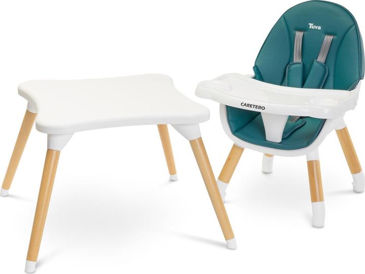 Actual product image Caretero Tuva Feeding Chair Dark Green (Highchair)