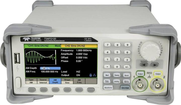 Produktbild LeCroy Teledyne T3AFG80 Funktionsgenerator netzbetrieben 0.000001Hz - 80MHz 2-Kanal Sinus, Rechte...