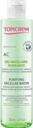 Actual product image Topicrem TOPICREM AC Purifying Micellar Water woda micelarna 200ml (Cleaning cloths, 200 ml)