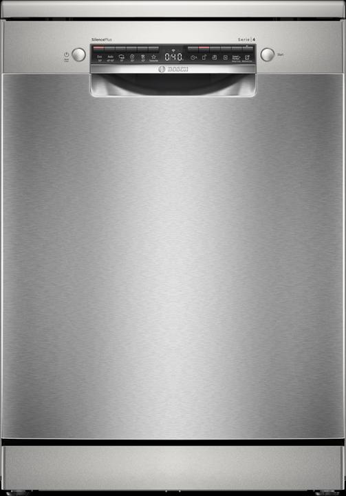 Bosch Hausgeräte Series 4, Freestanding dishwasher, 60 cm, Brushed steel with anti-fingerprint, SMS4EVI08E