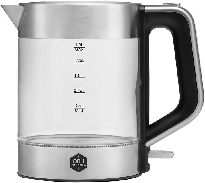 OBH Nordica Venice Glass electric kettle Stainless steel, Transparent (1.50 l)