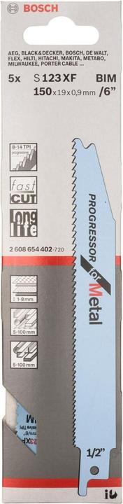 Actual product image Bosch Professional Zubehör Sabre saw blade S 123 XF, Progr