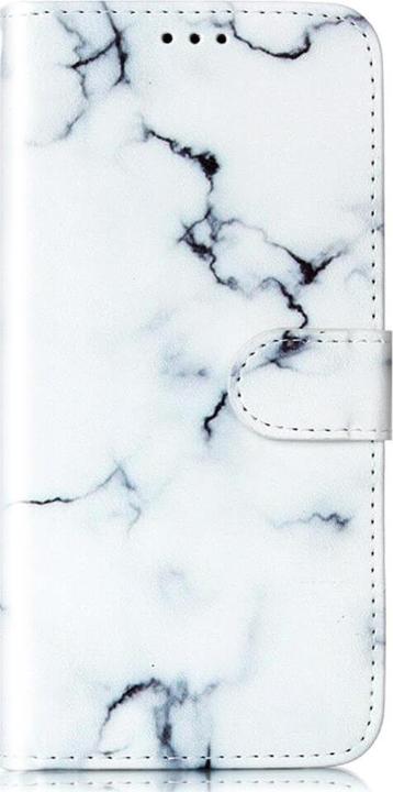Actual product image Cover-Discount Leather case cover Marble white (Samsung Galaxy S24 Ultra)