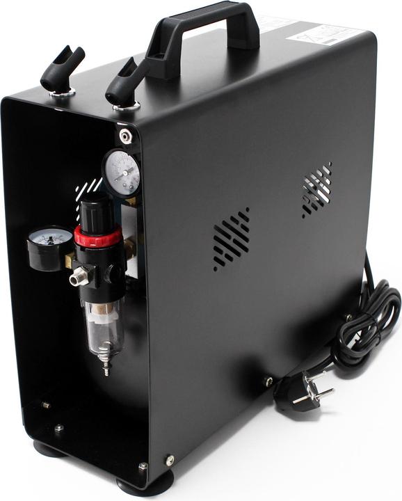 Image du produit Wiltec Compresseur Aérographe AF196AW Réservoir air Piston 2 cylindres 6bar Interrupteur 2 étapes