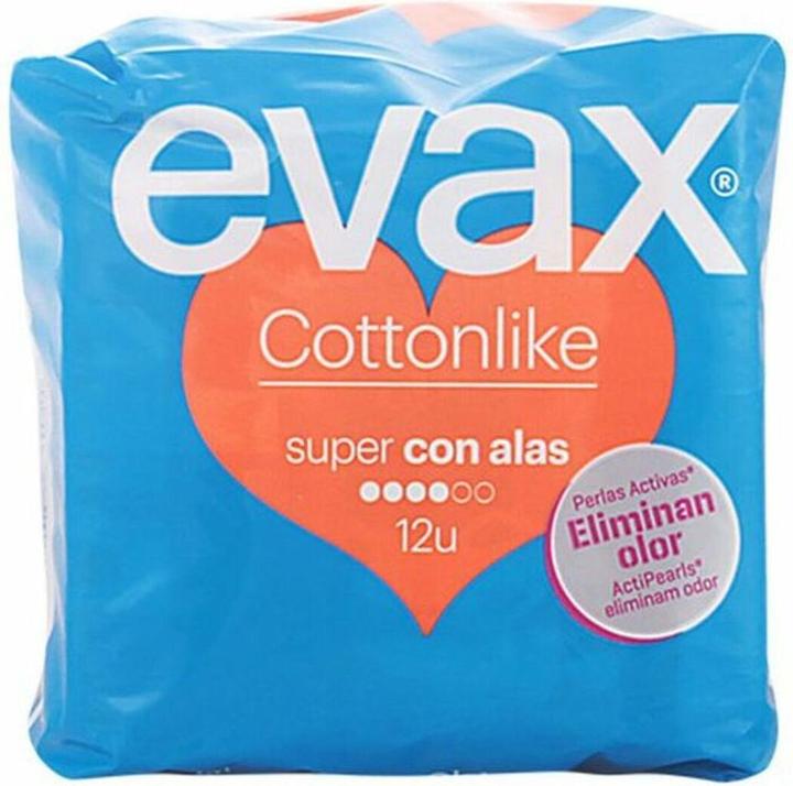 Actual product image Evax COTTONLIKE compresas super alas 12 uds (12 x)
