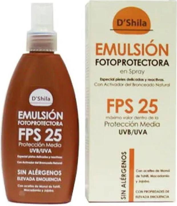 Actual product image D'Shila Shila Emulsion Fotoprotectora Spray Fps 25 200ml (Sun spray, SPF 25, 200 ml)