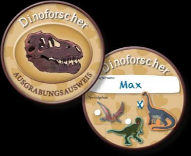 Image du produit DH-Konzept Carte d'identité de dinosaure