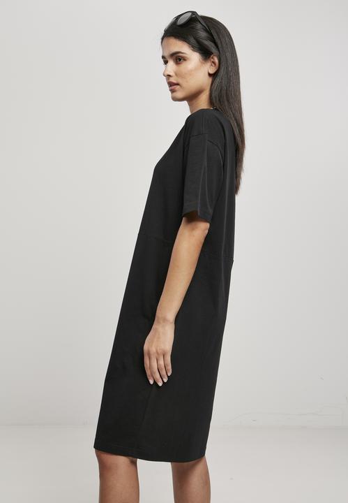 Actual product image Urban Classics Ladies Organic Oversized Slit Tee Dress (M)