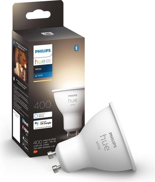 Produktbild Philips Hue White BT (GU10, 5.50 W, 400 lm, 1 x, F)