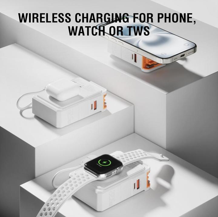 Productafbeelding 4smarts Powerbank 6in1 Hybrid Charger Lucid 10000 mAh (10000 mAh, 22.50 W, 38.50 Wh)