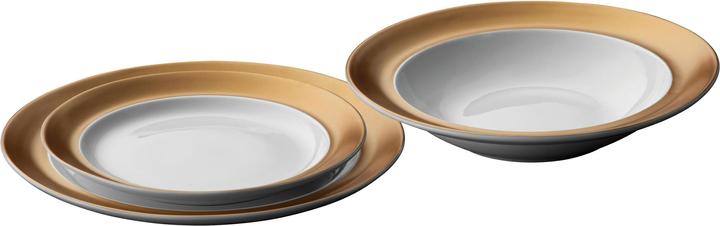 Produktbild BergHoff Speise-Service Gem Line 3 Stück, Gold/Weiss (3 x, 26.50 cm)