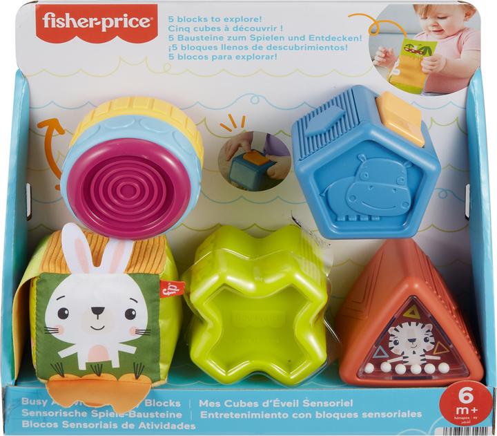 Productafbeelding Fisher-Price Babyspeelgoed Drukke Activiteit Zintuiglijke Blokken