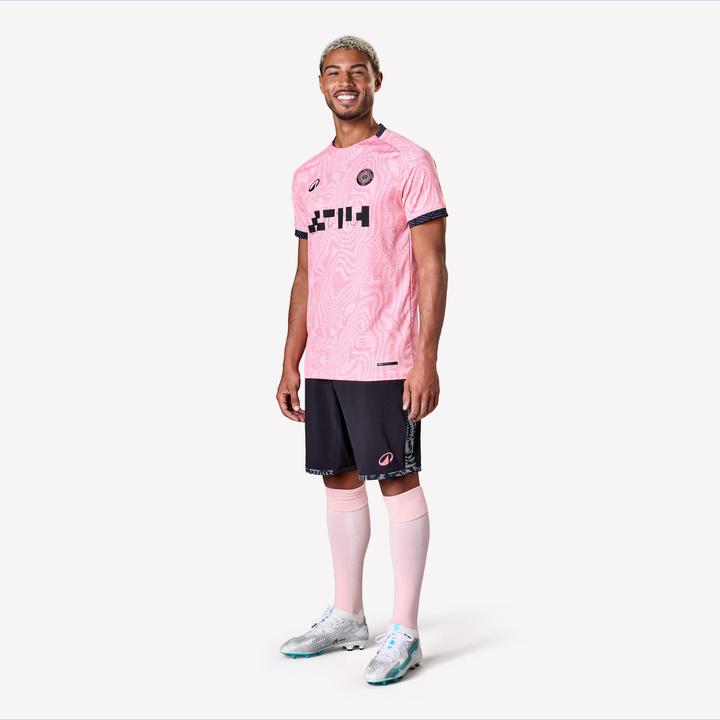 Actual product image Kipsta Damen/Herren Fussball Shorts - Viralto II Snake schwarz/grau (L)