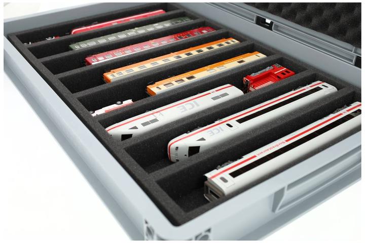 Immagine prodotto Feldherr EB22SET - Contenitore Euro per modellismo ferroviario, locomotive e veicoli - 8 barre per (Materiale sintetico)