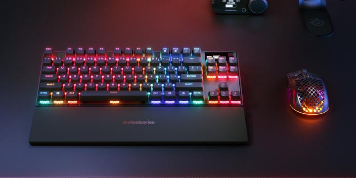 Immagine prodotto SteelSeries | Tastiera da gioco | Apex Pro TKL Gen 3 | Layout USA | Bluetooth | Nero | 2,4 GHz / Bluetooth / (US, Cablato, Senza fili)