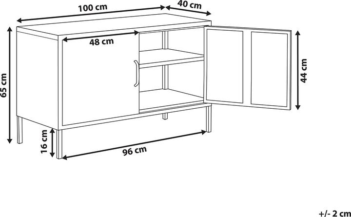 Actual product image Beliani Uria (100 x 40 x 65 cm)