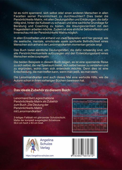 Nährwerte und Zutaten Die Deutung der Persönlichkeits-Matrix mit Lenormandkarten (Deutsch, Andrea Rosenthal, 2021)